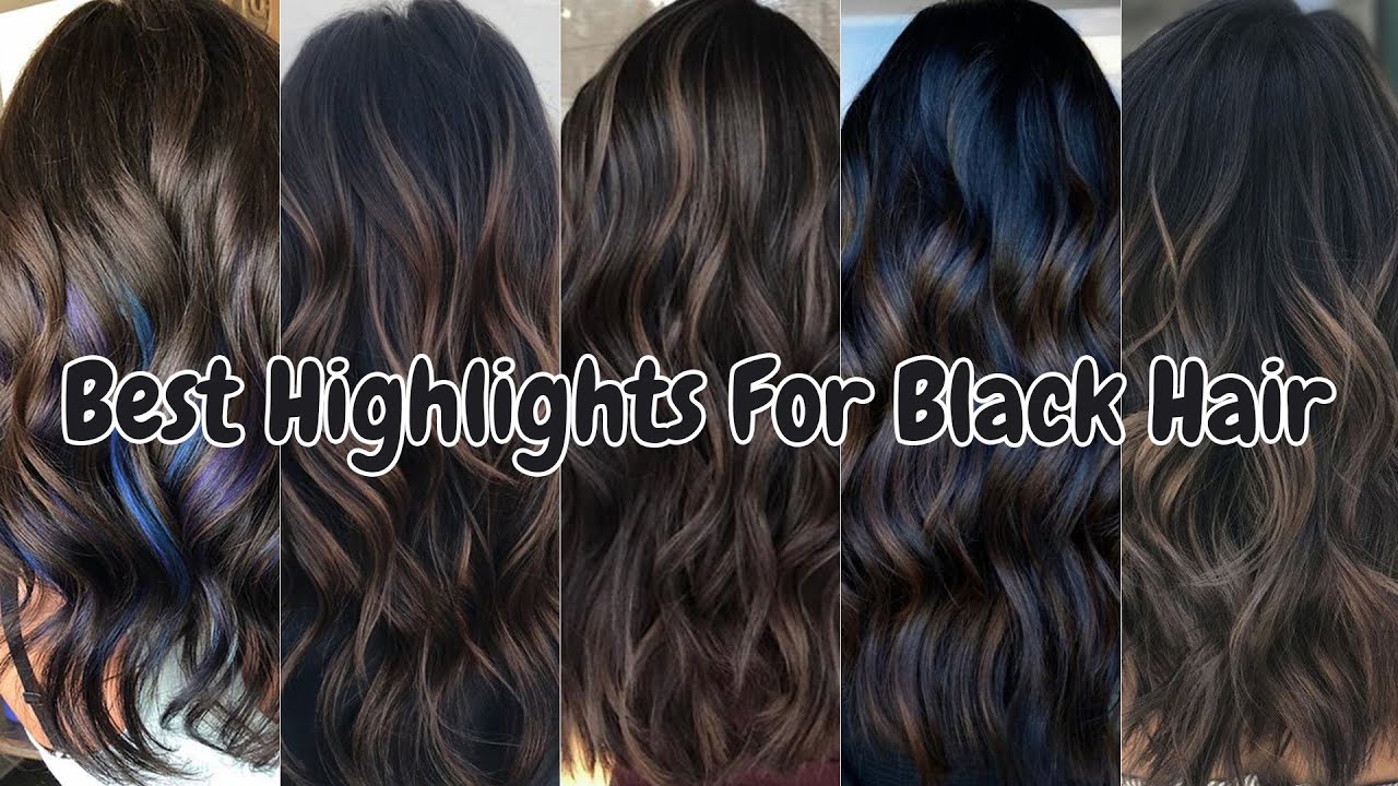 Trendy Highlights For Black Hair With Highlights Dark Hair With ...