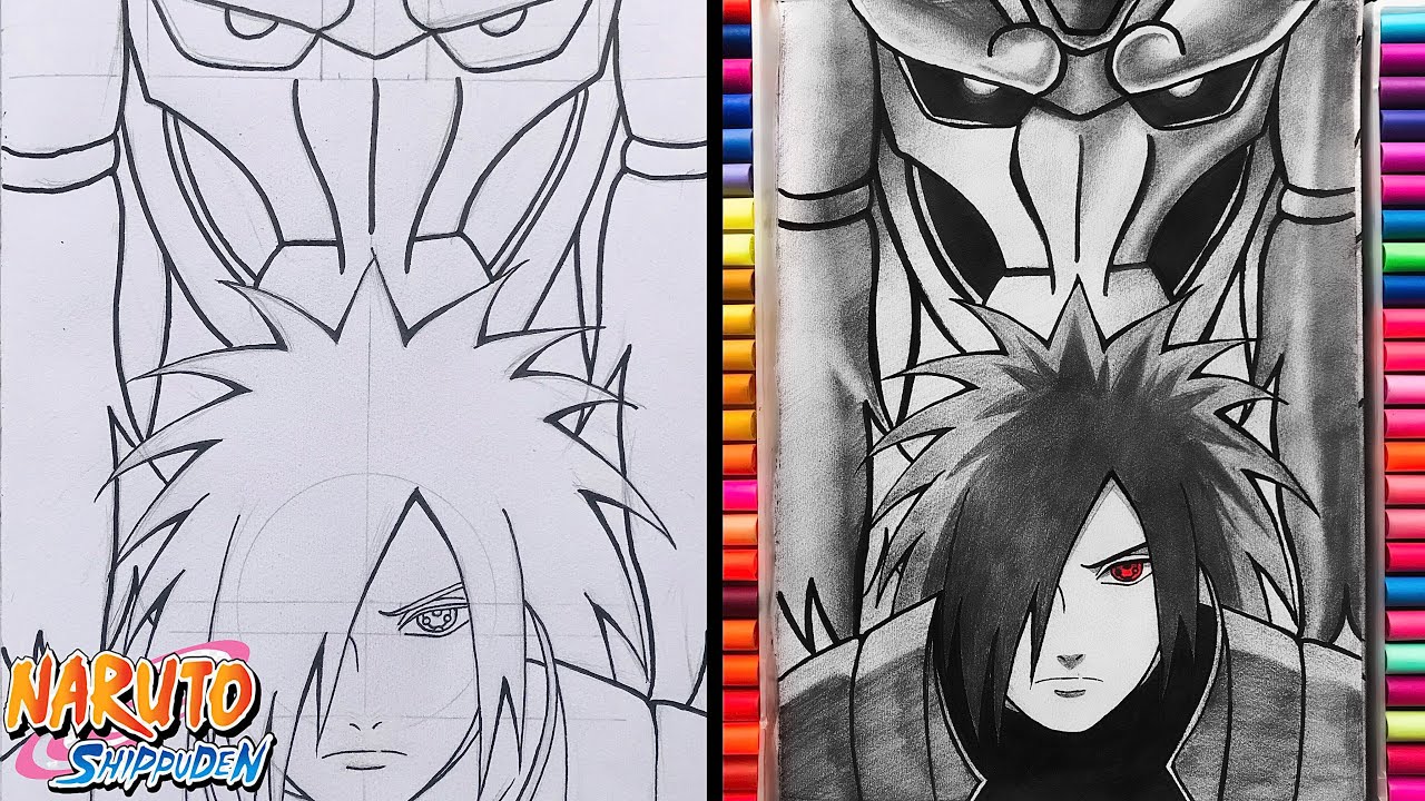 Madara (Naruto) Drawing Tutorial, step by step by spidernielsart on  DeviantArt