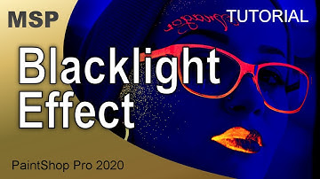 Blacklight Effect - Tutorial - PaintShop Pro