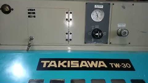 Takisawa TW 30 CNC lathe with FANUC 21T
