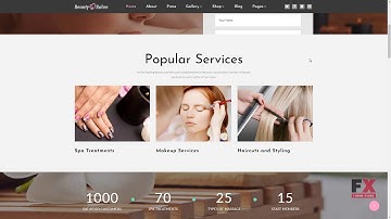 Beauty Salon Responsive Multipage Website Template TMT Averill Rin