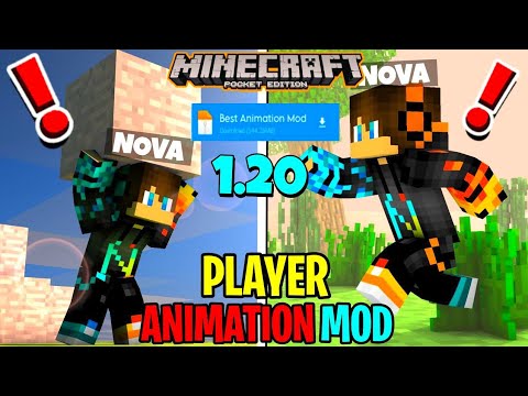 NEW PLAYER ANIMATION! - MOD New Animation Player Minecraft PE 1.19+ 