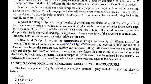 SWCE 16 Design of permanent Gully control structure 1 By Lov K Gupta