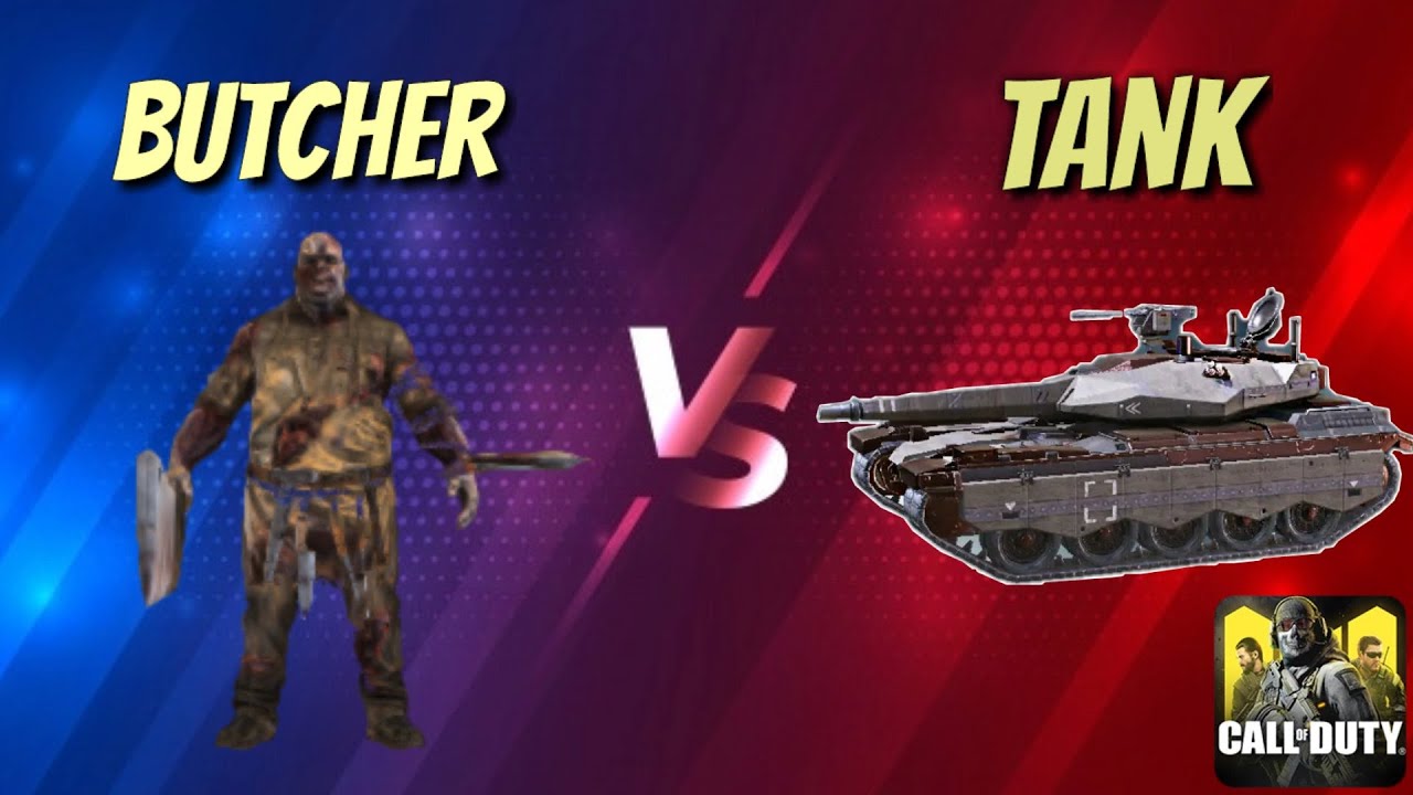 Cod Tank Boss Tank vs Butcher (Zombie Boss) in Battle Royale || Is Tank Good For ...