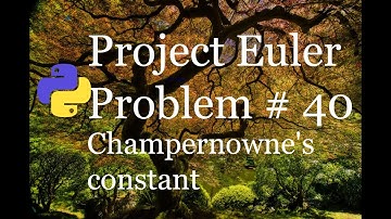 Project Euler#40 Champernowne