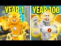 100 YEARS As GOLDEN FLASH! (Roblox)
