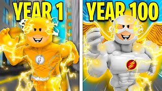 100 YEARS As GOLDEN FLASH! (Roblox)