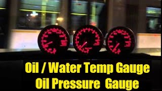 bmw e90 320d Water Oil Temperature Gauge Oil Pressure Gauge