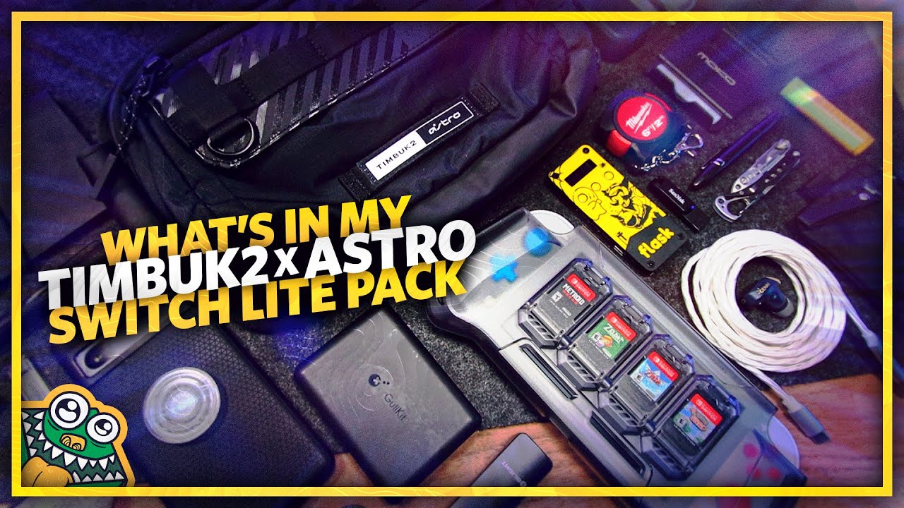 What's in my Bag - Timbuk2 x Astro CS03 Switch Lite Pack + Nintendo Switch Temu Deal! - PACKED