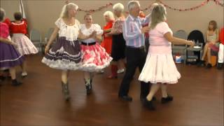 Square Dancing Canyon Lake Twirlers Hunter Keller Candy Heart Ball Feb 2016