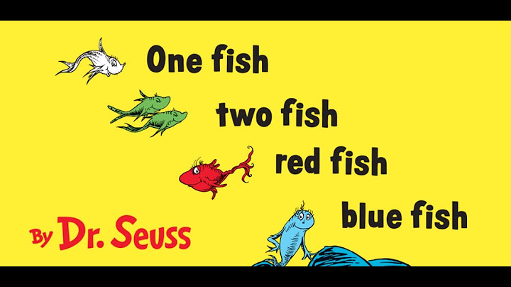 Dr seuss red fish blue fish pdf