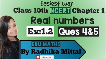 Ques 4&5-Ex:1.2- Real Numbers-Chapter 1||NCERT||CBSE||Class-10||Maths solutions||SSC||Easiest way||