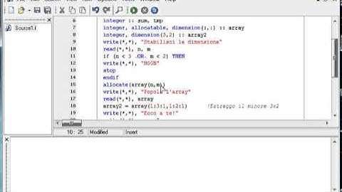 Elementi di programmazione - Allocazione dinamica array e operazioni tra matrici