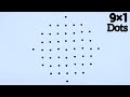9-1 dots Simple Rangoli art design/Easy rangoli/muggulu designs/kolam designs/Sony rangoli designs.