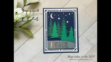 Giving texture to die cuts using Stampin Up products with Jenny Hall
