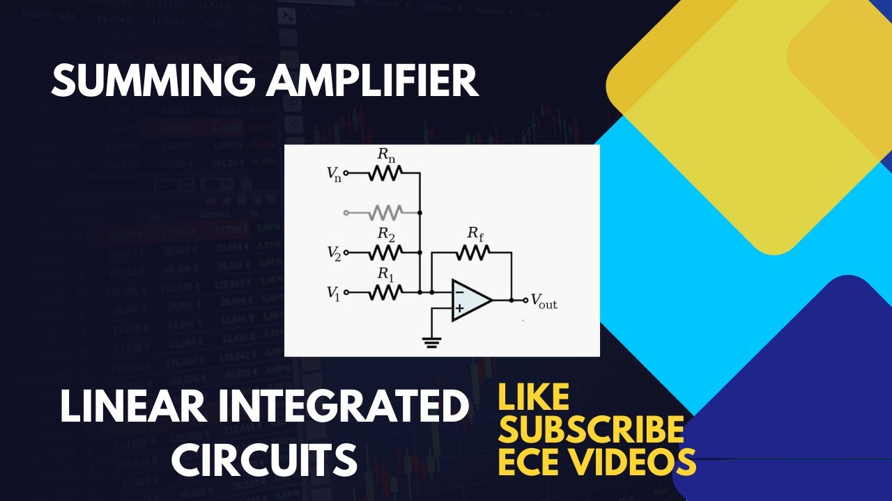 Summing amplifier (adder) using op amp - YouTube