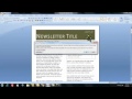 How do I create and distribute a newsletter using MS Word?