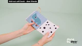 fold-out soft book | great for visual stimulation | Done by Deer