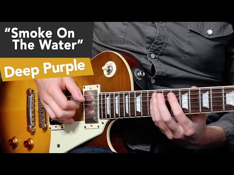 "Smoke On The Water" Guitar Tutorial (Deep Purple) EASY Beginner Guitar Riffs