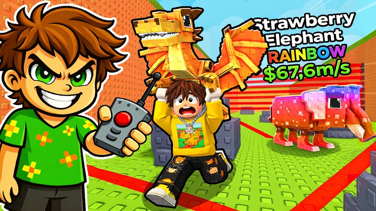 *NOUL MEU JOC* Scapa de LASERE pentru BRAINROTI in ROBLOX...