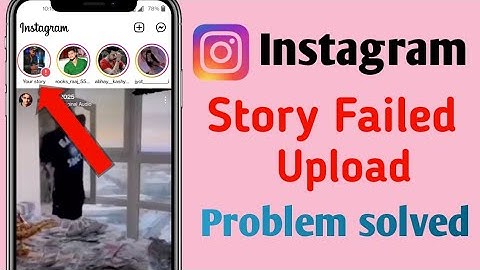 How to fix couldnt upload try again in instagram story | Instagram story not uploading problem
