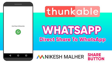 Direct Share To WhatsApp Text Message Shayari jokes (Thunkable Tutorial) Direct Share Button