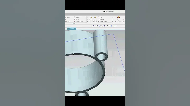 3d on Siemens CAD \aluminium part design \ siemens nx vs solidworks #shorts