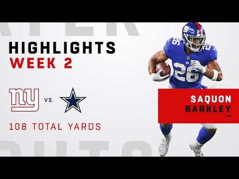 Saquon Barkley's 25 Touches for 108 Total Yards!