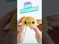 How To Crochet: Adding Eyelashes for Beginners - Amigurumi Tutorial