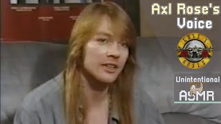 Unintentional ASMR  The Calm, Deep Voice of Axl Rose  Guns N'Roses (Compilation)