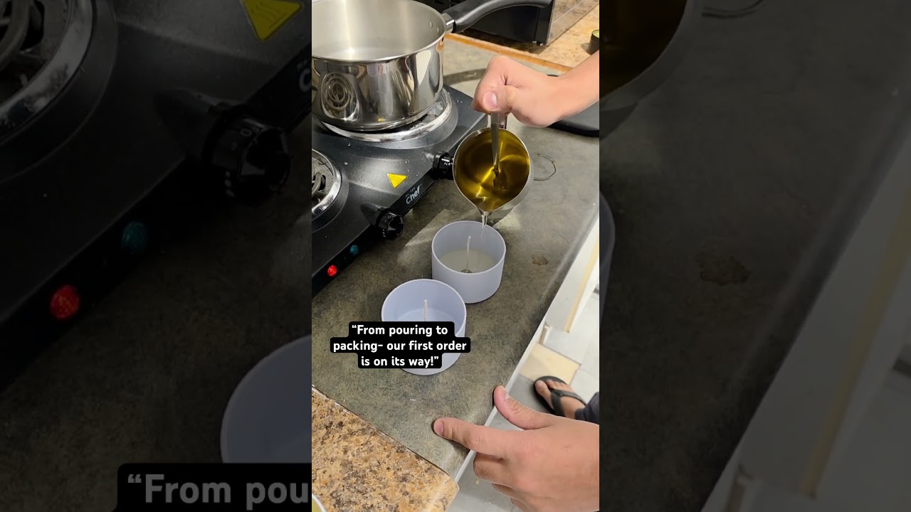 &ldquo;From pouring to packing &mdash; our first order is on its way!&rdquo; #viral #candlemaking #vancouver #trending