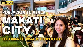 Makati’s Hidden Side Revealed! 👀 Poblacion to One Ayala Ultimate Walk | Philippines 4K HDR