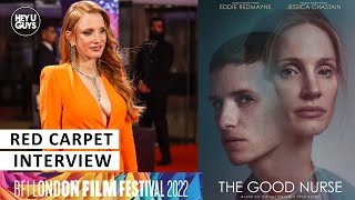 The Good Nurse Lff Premiere - Jessica Chastain On Working With Eddie Redmayne & Amy Loughren