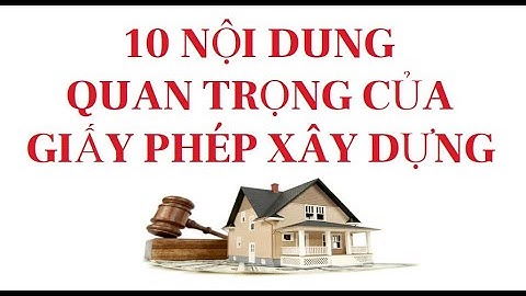 Giấy phép xây dựng trong tiếng anh là gì