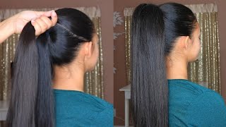 NEW HIGH PONYTAIL HAIRSTYLE FOR SCHOOL, COLLEGE, WORK, PROM | LONG PONYTAIL | TRENDING HAIRSTYLES
