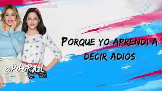 Video thumbnail of "Violetta 3  Aprendí A Decir Adiós  Letra"
