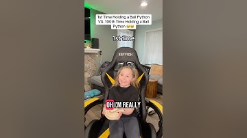 1st Time Holding a Ball Python VS. 100th Time!