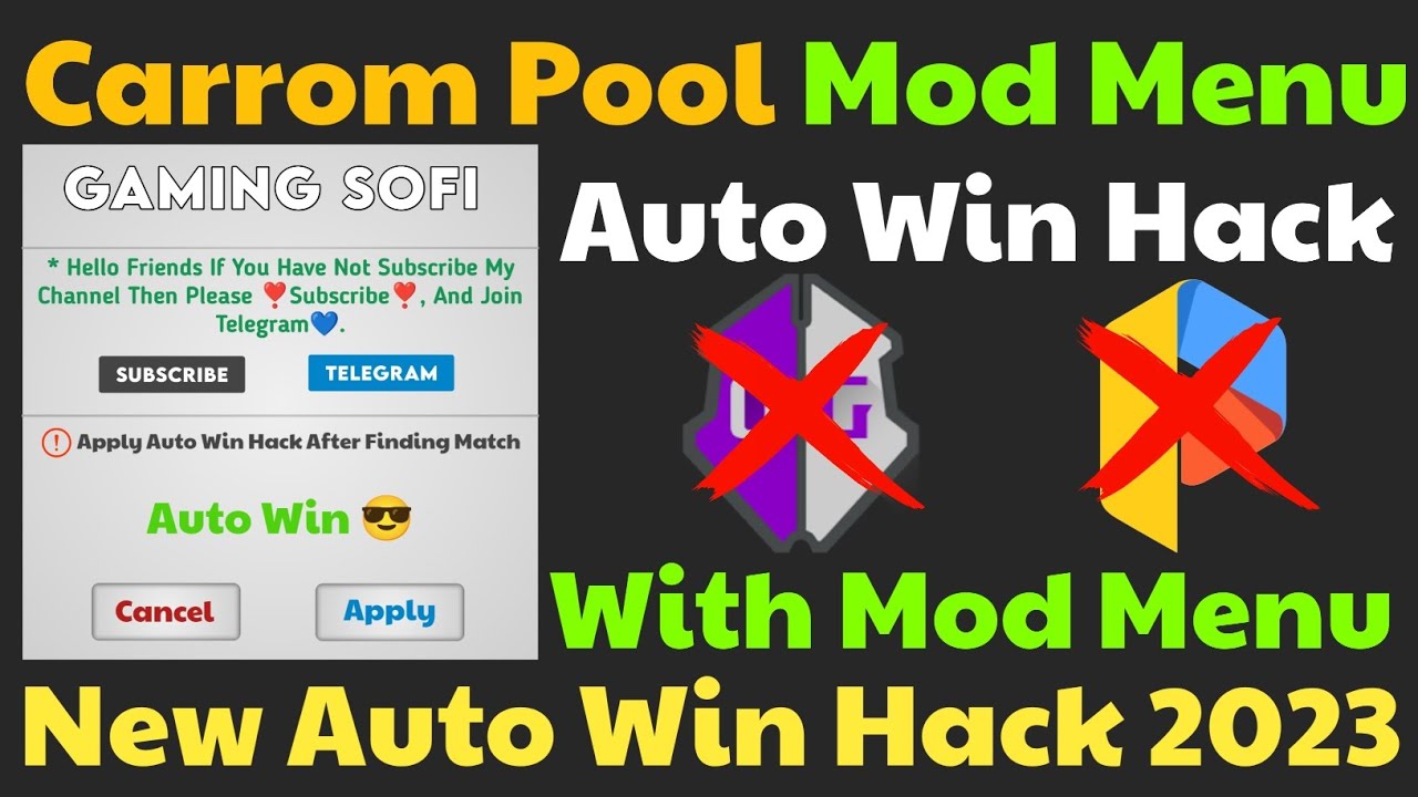 Carrom Pool New Auto Win Hack 2023 without game Guardian Carrom pool
