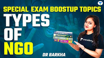 NTA UGC NET 2021 | Exam Boost Up Topics | by Dr.Barkha | Types of NGO
