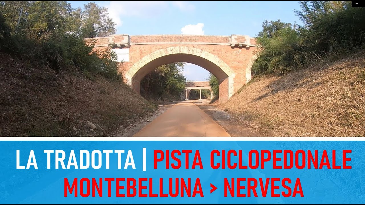 La Tradotta: Pista Ciclopedonale tra Montebelluna e Nervesa su ex ferrovia - Da MTB con GoPro