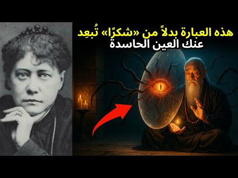 ل ا ت ق ل شكر ا ع ندم ا ي ج ام لك أ ح د أ بع د ع نك الع ين الح اس د ة هيلينا بلافاتسكي