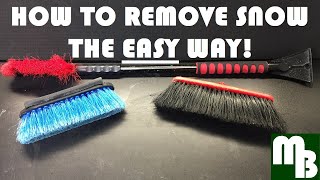 How to remove clear snow from your Car, Truck, SUV, Van Quick & Easy.  Save time & no scratches! screenshot 5