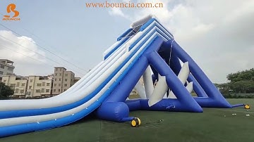 Bouncia Inflatables Customized Floating Water Park Giant Slide Solution