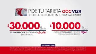 Tarjeta Abcvisa Primera Compra