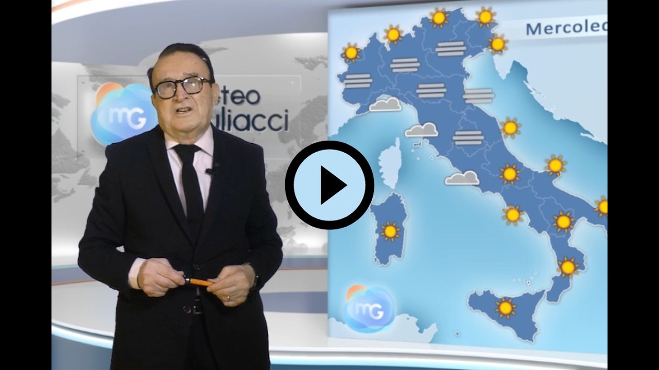 Previsioni meteo per mercoledì 25 febbraio. Sempre alta pressione e tempo stabile