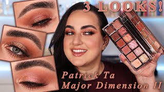 PATRICK TA MAJOR DIMENSION II ROSE EYESHADOW PALETTE REVIEW + 3 LOOKS!