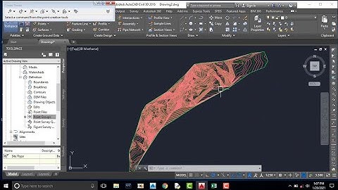 V-03 How to draw contour on Station, Offset & Elevation NSL MLM Data DDX