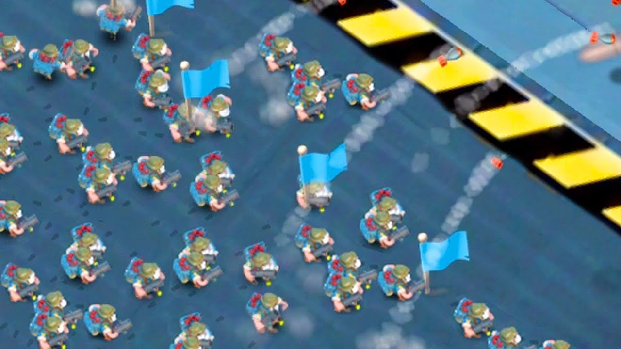 24 MAXED BOMBARDIERS IN WARSHIPS BOOM BEACH!