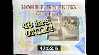 1988 Home Furnishing Centers 48-hour furniture sale San Diego Local TV Commercial