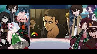 Fandoms react to Eren Yeager||WIP||first reaction video||Attack On Titan